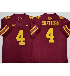 Men's Arizona State Sun Devils #4 Cam Skattebo Red 2025 F.U.S.E. Vapor Limited Stitched Jersey