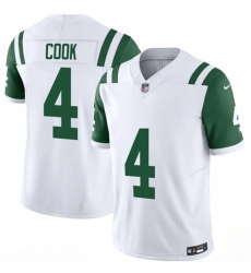 Men's New York Jets #4 Brady Cook White 2025 F.U.S.E. Classic Alternate Vapor Untouchable Limited Football Stitched Jersey