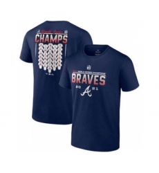 Men's Atlanta Braves 2021 Navy World Series Champions Jersey Roster T-Shirt