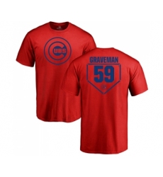 Baseball Chicago Cubs #59 Kendall Graveman Red RBI T-Shirt