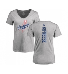 Baseball Women's Los Angeles Dodgers #25 David Freese Ash Backer T-Shirt