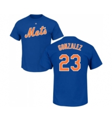 MLB Nike New York Mets #23 Adrian Gonzalez Royal Blue Name & Number T-Shirt