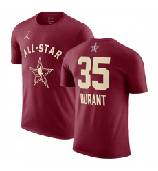 Men's 2024 All-Star #35 Kevin Durant Crimson T-Shirt