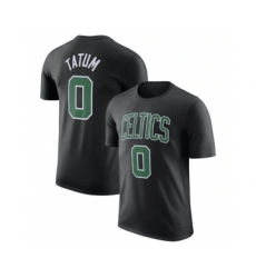 Men's Boston Celtics #0 Jayson Tatum Black 2022-23 Statement Edition Name & Number T-Shirt