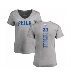 Basketball Women's Philadelphia 76ers #22 Mattise Thybulle Ash Backer T-Shirt