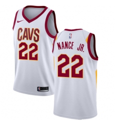 Youth Nike Cleveland Cavaliers #22 Larry Nance Jr. Swingman White NBA Jersey - Association Edition