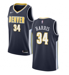Men's Nike Denver Nuggets #34 Devin Harris Swingman Navy Blue Road NBA Jersey - Icon Edition