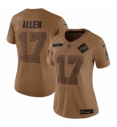 Women's Buffalo Bills #17 Josh Allen Nike Brown 2023 Salute To Service Limited Jersey