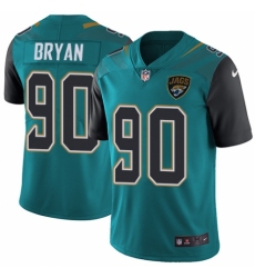 Men's Nike Jacksonville Jaguars #90 Taven Bryan Teal Green Team Color Vapor Untouchable Limited Player NFL Jersey