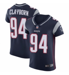 Men's Nike New England Patriots #94 Adrian Clayborn Navy Blue Team Color Vapor Untouchable Elite Player NFL Jersey