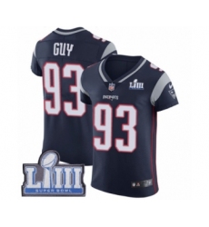 Men's Nike New England Patriots #94 Adrian Clayborn Navy Blue Team Color Vapor Untouchable Limited Player Super Bowl LIII Bound NFL Jersey