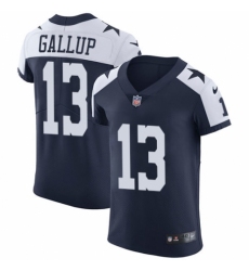 Men's Nike Dallas Cowboys #13 Michael Gallup Navy Blue Alternate Vapor Untouchable Elite Player NFL Jersey
