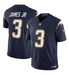 Men's Los Angeles Chargers #3 Derwin James Jr. Navy 2025 F.U.S.E. Alternate Vapor Limited Football Stitched Jersey