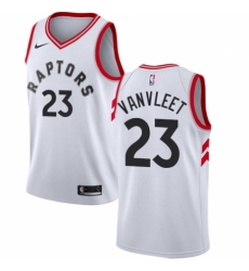 Men's Nike Toronto Raptors #23 Fred VanVleet Authentic White NBA Jersey - Association Edition