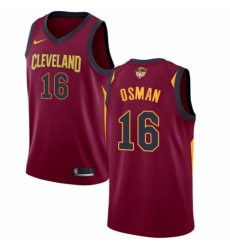 Youth Nike Cleveland Cavaliers #16 Cedi Osman Swingman Maroon 2018 NBA Finals Bound NBA Jersey - Icon Edition