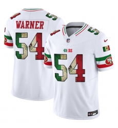 Men's San Francisco 49ers #54 Fred Warner White 2025 F.U.S.E. Mexico Vapor Limited Football Stitched Jersey