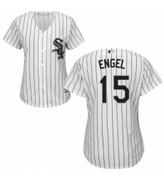 Women's Majestic Chicago White Sox #15 Adam Engel Replica White Home Cool Base MLB Jersey