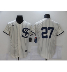 Men's Chicago White Sox #27 Lucas Giolito Cream Elite 2021 Field of Dreams Jersey