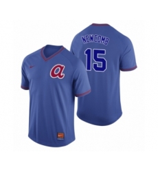 Men's Atlanta Braves #15 Sean Newcomb Royal Cooperstown Collection Legend Jersey
