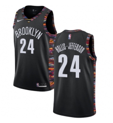 Men's Nike Chicago Bulls #15 Chandler Hutchison Swingman Black NBA Jersey - City Edition