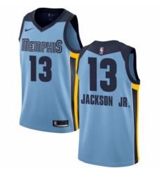 Men's Nike Memphis Grizzlies #13 Jaren Jackson Jr. Authentic Light Blue NBA Jersey Statement Edition