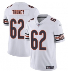 Men's Chicago Bears #62 Joe Thuney White 2025 Vapor Football Stitched Jersey