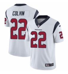Youth Nike Houston Texans #22 Aaron Colvin White Vapor Untouchable Elite Player NFL Jersey