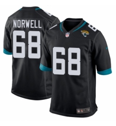 Men's Nike Jacksonville Jaguars #68 Andrew Norwell Game Teal Green Team Color NFL Jersey
