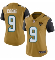 Women's Nike Jacksonville Jaguars #9 Logan Cooke Limited Gold Rush Vapor Untouchable NFL Jersey