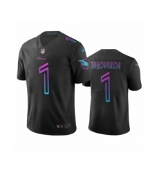 Miami Dolphins #1 Tua Tagovailoa Black City Edition Vapor Limited Jersey