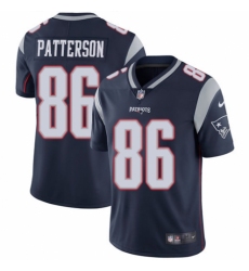 Men's Nike New England Patriots #86 Cordarrelle Patterson Navy Blue Team Color Vapor Untouchable Limited Player NFL Jersey
