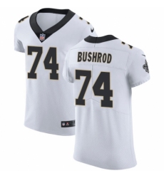 Men's Nike New Orleans Saints #74 Jermon Bushrod White Vapor Untouchable Elite Player NFL Jersey