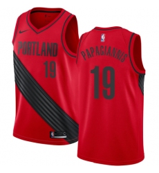 Women's Nike Portland Trail Blazers #19 Georgios Papagiannis Swingman Red NBA Jersey Statement Edition
