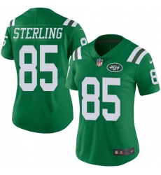 Women Nike New York Jets #85 Neal Sterling Limited Green Rush Vapor Untouchable NFL Jersey
