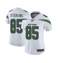 Women's New York Jets #85 Neal Sterling White Vapor Untouchable Limited Player Football Jersey