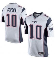 Men's Nike New England Patriots #10 Josh Gordon Game White NFL Jersey
