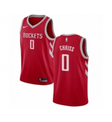Men's Nike Houston Rockets #0 Marquese Chriss Swingman Red NBA Jersey - Icon Edition
