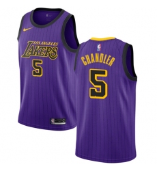 Youth Nike Los Angeles Lakers #5 Tyson Chandler Swingman Purple NBA Jersey - City Edition