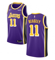 Youth Nike Los Angeles Lakers #11 Michael Beasley Swingman Purple NBA Jersey - Statement Edition