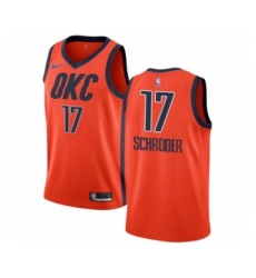 Youth Nike Oklahoma City Thunder #17 Dennis Schroder Orange Swingman Jersey - Earned Edition