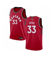 Youth Toronto Raptors #33 Marc Gasol Swingman White 2019 Basketball Finals Bound Jersey - City Edition