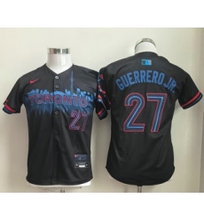 Youth Toronto Blue Jays #27 Vladimir Guerrero Jr Black City Limited Jersey