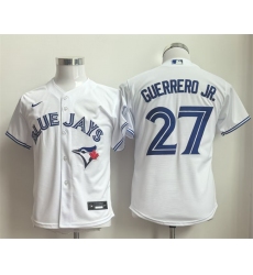 Youth Toronto Blue Jays #27 Vladimir Guerrero Jr. White Limited Stitched Baseball Jersey
