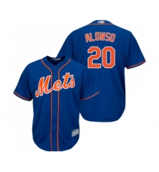 Men's New York Mets #20 Pete Alonso Replica Royal Blue Alternate Home Cool Base Baseball Jersey