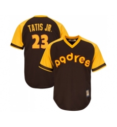 Youth San Diego Padres #23 Fernando Tatis Jr. Replica Brown Alternate Cooperstown Cool Base Baseball Jersey