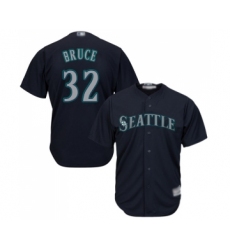 Youth Seattle Mariners #32 Jay Bruce Replica Navy Blue Alternate 2 Cool Base Baseball Jersey