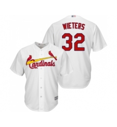 Youth St. Louis Cardinals #32 Matt Wieters Replica White Home Cool Base Baseball Jersey