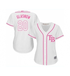 Women's Tampa Bay Rays #20 Tyler Glasnow Replica White Fashion Cool Base Baseball Jersey