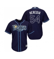 Men's Tampa Bay Rays #54 Guillermo Heredia Replica Navy Blue Alternate Cool Base Baseball Jersey