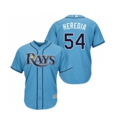 Youth Tampa Bay Rays #54 Guillermo Heredia Replica Light Blue Alternate 2 Cool Base Baseball Jersey